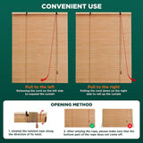 Bamboo Blinds for Interior Windows, Easy to Install Bamboo Shades for Indoor Windows, Custom Roller Shades for Indoor Window and Outdoor Patio, 23" W x 48" H BAYUE