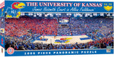 MasterPieces - 1000 Piece Jigsaw Puzzle, NCAA Kansas Jayhawks, Panoramic Basketball Stadium View, Fun for Adults and Family, 13" x39 Masterpieces