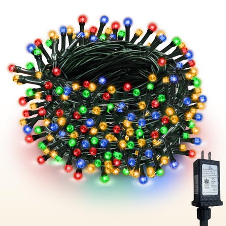 WISD Christmas Tree String Lights 338ft 1000 LED Waterproof with 12 Modes, Twinkle Plug in Fairy Lights for Indoor Xmas Outdoor Backyard Wedding Party Garden Balcony Porch Decor, Multicolor WISD