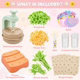 Fabric Flower Bouquets Toys, DIY Craft Kits Toys for Kids - Flower Market Toy, Build Your Flower Bouquet, Arts & Crafts for 4 5 6 7 8 Year Toddler Girl, Educational Activity Preschool B-Day Gifts Toyly