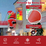 TwoBees 6FT Christmas Inflatables Outdoor Decorations Joy Hanging Santa Claus Gift Bag, Very Bright LED Lights Blow Up Giant Christmas Decor for Indoor Yard Outside Fall Vacation Holiday Party Lawn TwoBees