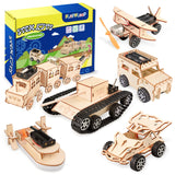 6-in-1 STEM Kits for Kids Age 8-12, Educational STEM Toys for Boys and Girls, Wooden Building Kit for Kids STEM Science Experiments Kit, Ideal Christmas Birthday Gifts for 8 9 10 11 12 13 Year Old FliipFlaap