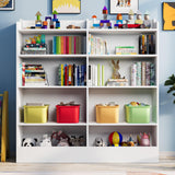 Cozy Castle 5-Tier Kids Bookshelf & Toy Storage Cabinet in White Cozy Castle