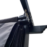 Retractable Pergola Canopy Waterproof, Pergola Replacement Canopy for 10x10 FT Pergola, Durable and Sun-Protection Pergola Shade Cover for Shade and Rain (Gray) ANTSKU