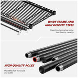 REIBII 72’’H Wire Shelving, 6 Tier Garage Shelving Units and Storage Shelves Heavy Duty, Adjustable Heavy Duty Metal Shelves for Storage Shelves for Pantry Kitchen Garage, 24’’W X18’’D X72’’H REIBII