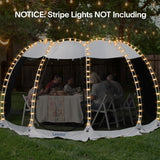 LEEDOR Pop Up Screen House, 12-15 Person Outdoor Screen Tent，Camping Screen Room with Carry Bag, Screen Gazebo with Mosquito Netting, Instant UV Resistant Sun Shelter for Garden Patio Backyard 15'x15' LEEDOR