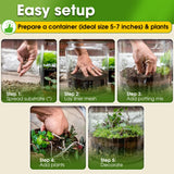 DUSPRO Recycle Terrarium Kit, Include Terrarium Potting Soil, Pumice, Zeolite, Green Moss, Sphagnum Moss, Decorative Stone, Mesh, Tools, DIY Terrarium Starter Kit for Kids, Air Plant, Succulent Duspro