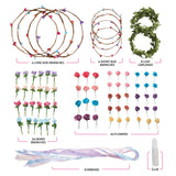 Pretty Me Flower Crown & Bracelet Making Kit for Kids - Crafts for Girls Ages 6-8 Years Old - Arts & Craft Birthday Gifts for Girl Age 6 to 10 Year Olds - Gift Art Activities DIY Hair Accessories Pretty Me