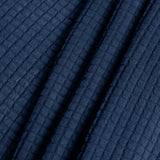 SFYZHMME Jacquard Swivel Barrel Chair Cover, Soft Polar Fleece Swivel Accent Chair Slipcover,Modern Barrel Chair Slipcover for Round Club Armchair (Navy) SFYZHMME