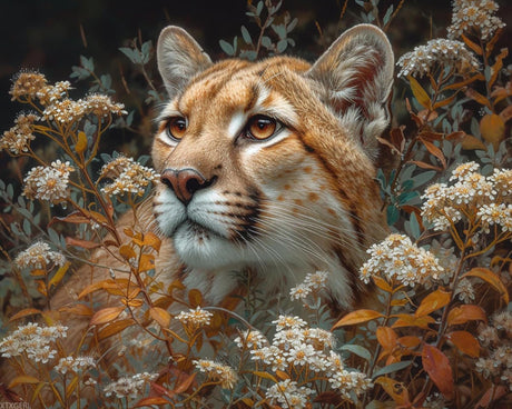 XTXGERL Paint by Number, Mountain Lion, Adult Crafts Adults' Paint by Number Kits, Room Decor Gift for Birthday Festival (16x20 inch, No Frame) XTXGERL