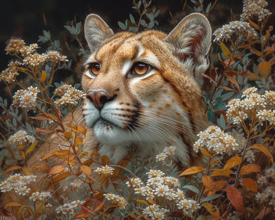 XTXGERL Paint by Number, Mountain Lion, Adult Crafts Adults' Paint by Number Kits, Room Decor Gift for Birthday Festival (16x20 inch, No Frame)
