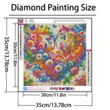 Diamond Paintings Kits for Beginners,Full Round Drill Heart Shape Flower Diamond Arts Kits for Adults,5D DIY Butterfly Paint by Diamond,Diamond Painting Dot Gem Art, for Home Wall Decor 13.8x13.8 Inch GXGLLPZBY