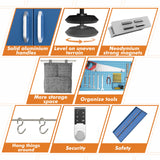 METALTIGER Metal Storage Cabinet with Digital Lock | Garage Storage Cabinet | Pegboard | 71" Lockable Tool Cabinet | Locking Cabinets (Dark Blue) METALTIGER