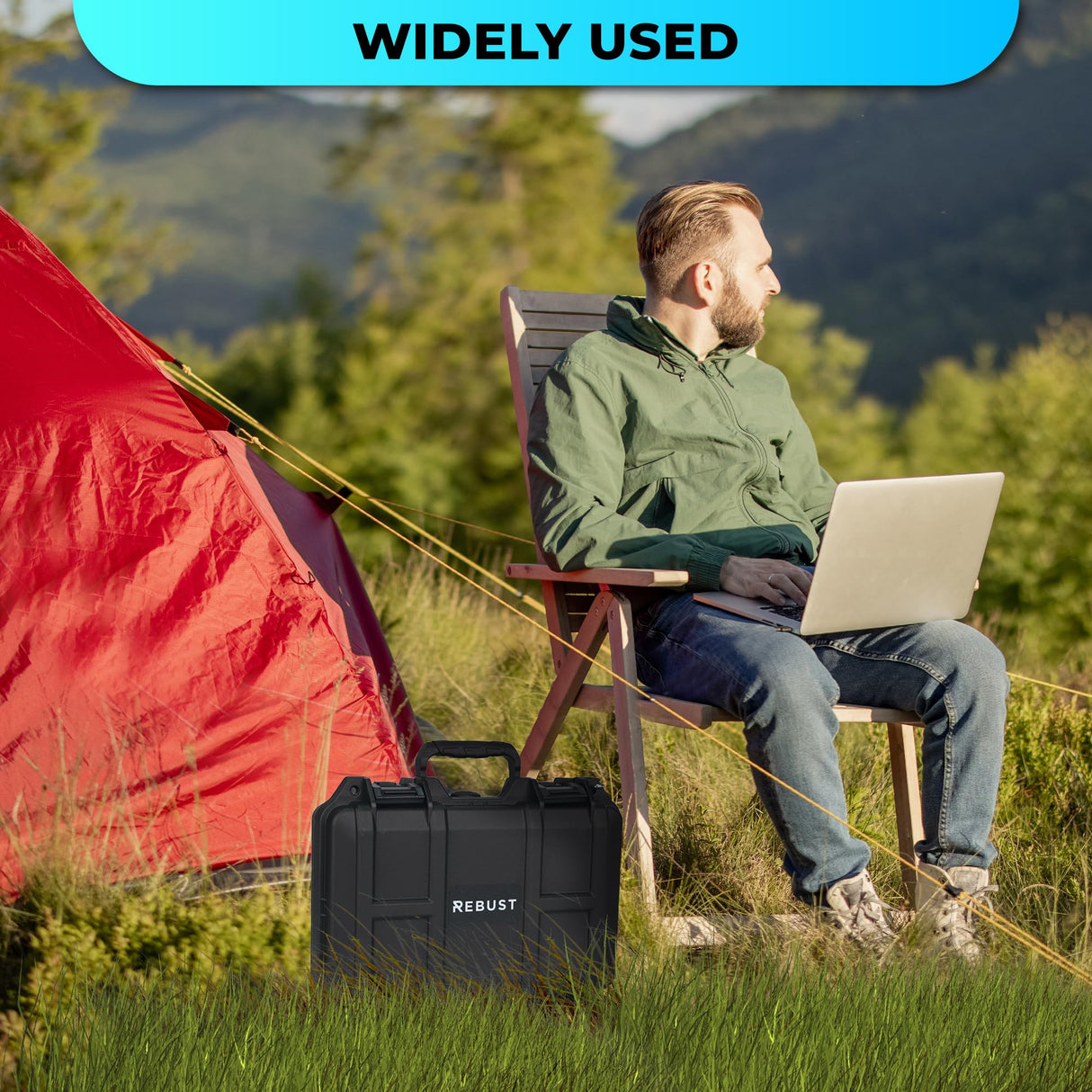 REBUST Lockable Gun Case- TSA Approved Firearm Travel Case with FREE TSA Lock- Hard Gun Safe for Handgun, Pistol, Revolver- Waterproof, Shockproof Gun Storage & Gun Carrying Case- 12.6x9.41x4.43 inch REBUST