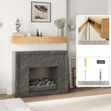 Heimlove Fireplace Mantel 48 Inch,Floating Fireplace Mantel Wood Shelf,Wall Mounted Rustic Wood Display Shelf for Home Decor,Rustic Traditional,Farmhouse Fireplace Mantel Shelves | 48"x 8"x 6"-Natural Heimlove