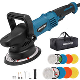 LDHTHOPI Dual Action Polisher, 980W 5/6 Inch Random Orbital Buffer Polisher for Car Detailing, 2800-5800RMP, 6 Variable Speed Buffer Polisher with 8 Detachable Pads LDHTHOPI