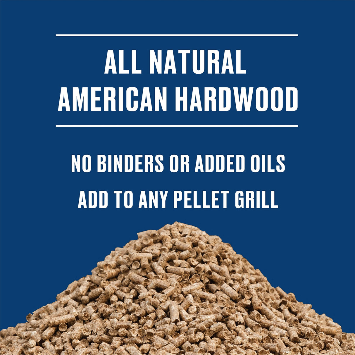 Kingsford 100% Natural Hickory Hardwood Blend Pellets - For All BBQ Grills & Smokers, 18 lbs Kingsford