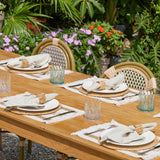 YANGQIHOME Boho Placemats Set of 6, Farmhouse Rustic Woven Placemats for Dining Table Decor, Handmade Braided Place Mats in Natural Cotton Jute and Water Straw for Kitchen Table YANGQIHOME