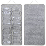 Casaphoria Sunglasses Organizer Storage, Hanging Dust Proof Wall Pocket Glasses Organizer - 16 Felt Slots Sunglass Organizer Holder with Metal Hook and Sturdy Rope, X-Large, Gray, Dust Proof Casaphoria