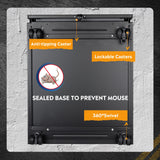 DEVAISE 2-Drawer Mobile File Cabinet with Lock, Commercial Vertical Cabinet in Black DEVAISE