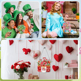 Chitidr 6 Pcs Seasonal Diamond Painting Kits 5d DIY Holiday Flowers Diamond Art Painting Hanging Signs for Spring Ventines Easter St. Patrick's Day Memorial Day Summer Wall Door Window Decor Chitidr