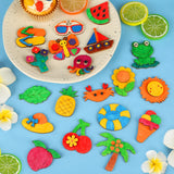 Worgree Summer Crafts for Kids, 36 Pcs DIY Wooden Magnets Art Craft Supplies Painting Kit for Boys Girls Ages 4-8 8-12 Birthday Party Gifts Summer Activities School Classroom Prizes Worgree