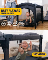 BEKA 4 in 1 Baby Bassinet Bedside Sleeper, Baby Bedside Crib 4 Functions, Bedside Bassinet Crib Sleeper, Playard, Changing Table, Baby Bassinet for Newborn Baby BEKA