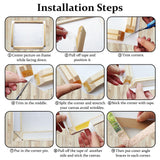 Sunwes Stretcher Wooden Bars for Canvas, Poster and Artwork Framing, 1.25-inch Bars Frame Kit for Gallery Wrap Oil Painting, Easy to Assemble, Ideal for DIY Framing Wall Art, Print Projects 16x20in Sunwes