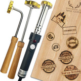 Custom Branding Iron Stamp for Wood and Leather - Personalised Logo Tool by HRCOYES (1.5x1.5 Inch) HRCOYES