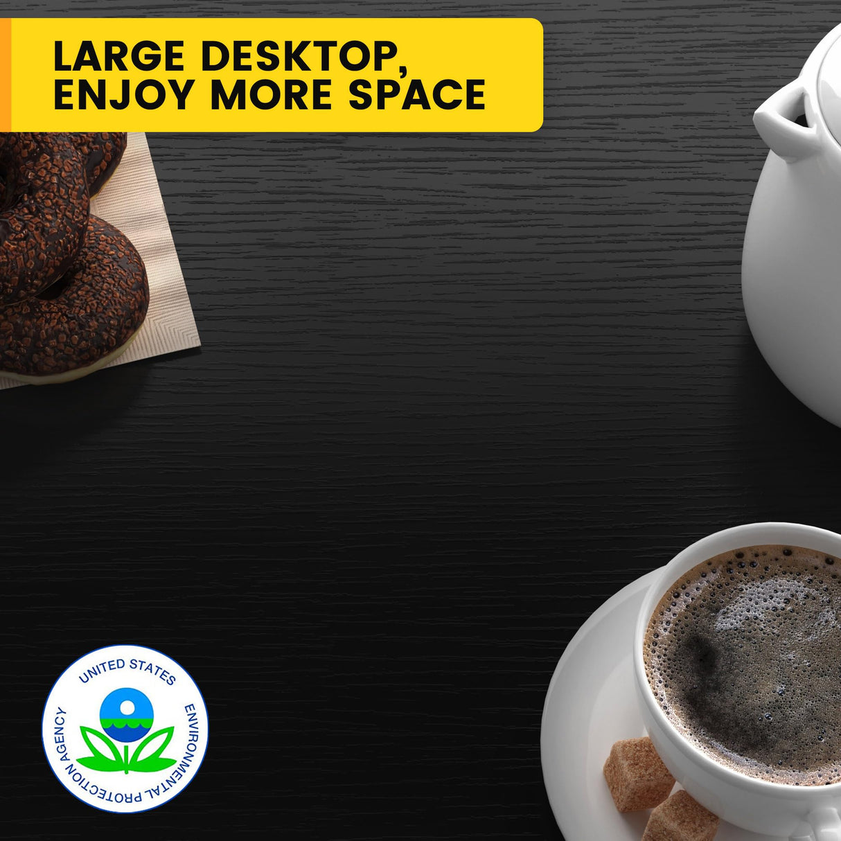 Nightstands Set of 2 with Drawers, Bedside Table Set of 2 with Storage Shelf, Heavy Duty End Side Table for Living Room Bedroom Small Space Sofa Couch, Wood Metal Night Stand, Easy to Assemble, Black CALERTAIN