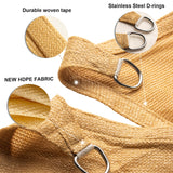 SUNLAX Sun Shade Sail,8'x10' Sand Rectangle Canopy Shades for Outdoor Patio Pergola Cover Sunshade Sails UV Blocking Canovas Covers SUNLAX