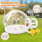 Albott 13FT Inflatabla Bubble Bounce House, Bubble House Inflatable Dome with 750W and 550W Air Blowers for Birthday Parties, Wedding and Gender Revealing Albott