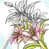 Ohuhu Fineliner Pens Micro Drawing Pens: 8-size Tips (Ultra-fine, Fine & Brush) Waterproof Pigment Black Ink for Illustration Drawing Journaling Sketching for Artist Beginners Ohuhu