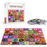 Nattork Jigsaw Puzzles 500 Pieces for Adults, Families (Donuts) Pieces Fit Together Perfectly Nattork