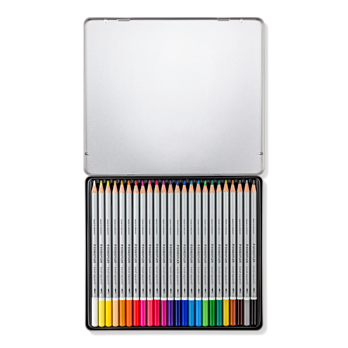 Staedtler Karat Aquarell Premium Watercolor Pencils, Set of 24 Colors (125M24) STAEDTLER
