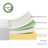 ZINUS 12 Inch Cloud Memory Foam Mattress, Queen, Fiberglass Free, Pressure Relieving, Mattress in A Box, CertiPUR-US Certified, White Zinus