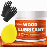 Calvana 8.8oz Wood Wax for Home Projects,Door Hinge Lubricant,for Wood Drawer Slides,Sliding Glass Door,Window Track, Clear,Unscented, Non-Spray Formula Calvana