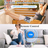 BANRIA DIY Bluetooth-Compatible Speaker Kit,Recording Function FM Radio Soldering Practice Kit with LED Spectrum,TF/AUX/Bluetooth/USB Support,Remote Control Soldering Project for Indoor/Outdoor Use BANRIA