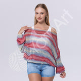 YARNART Jeans Crazy – Multicolor Cotton Acrylic Yarn, Soft Knitting Crochet Yarn for Amigurumi, Baby Projects, Blankets, Summer Lightweight, 55% Cotton 45% Acrylic, 1.76 Oz (50g), 175 Yds (8202) YarnArt