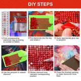 HEIBAGO Tiger Diamond Art Kits for Adults Beginners, 5D Diamond Painting Animal Kits, DIY Full Round Drill Diamond Dots Paintings Picture Gem Art Craft for Home Wall Decor 12x16 Inch HEIBAGO