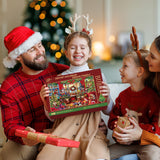 Christmas Room Puzzles for Adults 1000 Piece Winter Cat Dog Art Holiday Jigsaw Puzzles Impossible Challenging Puzzle for Adults As Home Decor BUAHA