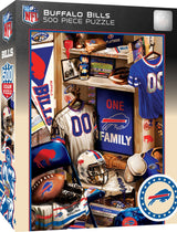 MasterPieces Game Day 500 Piece Jigsaw Puzzle for Adults - NFL Buffalo Bills Locker Room - 15"x21" Masterpieces