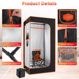 OneAmg Sauna, Portable Sauna Box, Portable Sauna for Home, Steam Sauna with 3L 1000W Steamer, Remote Control, Folding Chair, Home Sauna Tent for Gym Yoga, Pilates, Hot Tub OneAmg