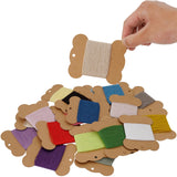 Connimonet Wool Embroidery Thread Kit 20Pcs Wool Blend Thread for Embroidery for Hand Sewing DIY Wool Thread for Embroidery 42S/2 Machine Sewing Thread (Colour B) Connimonet