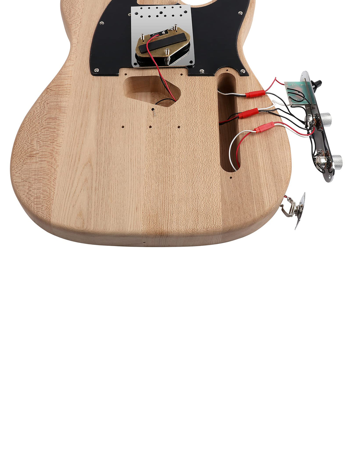 Fistrock DIY Electric Guitar Kit Beginner Kit 6 String Right Handed with Ash Body Hard Maple Neck Rosewood Fingerboard Chrome Hardware Build Your Own Guitar. Fistrock