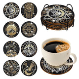 8 pcs Diamond Painting Coasters | Diamond Art Coasters | Tarot Diamond Art Painting | Perfect Art Craft Gift for Tarot Lover, Dad, Mom, Grandparents, Brother, Sister. LGANHAPY