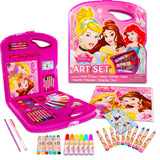 Disney Princess Art Set - Bundle of Kit with Coloring Utensils, Brushes, Drawing Pad, Stickers, More | Disney Princess Arts and Crafts Kit Disney