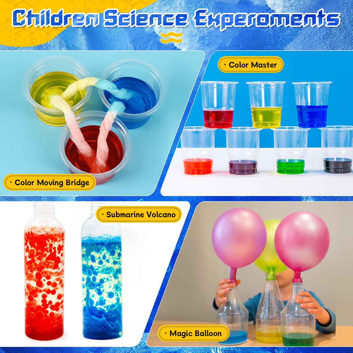 68 Lab Science Experiments Educational Science Kits for Kids, STEM Activities Educational Scientist Toys Gifts for Boys Girls Chemistry Set Volcano Eruption Activities Science Project PIXATA