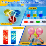 68 Lab Science Experiments Educational Science Kits for Kids, STEM Activities Educational Scientist Toys Gifts for Boys Girls Chemistry Set Volcano Eruption Activities Science Project PIXATA