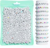 ARTDOT 800 Pieces Assorted Letter Beads for Friendship Bracelets Making Kit, 28 Styles Jewelry Making Supplies Alphabet Beads Set Preppy Crafts Art ARTDOT